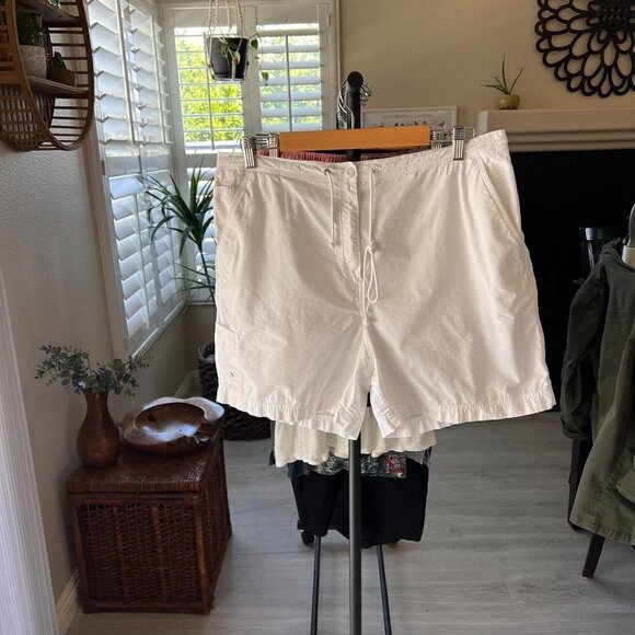 Lauren Ralph Lauren Shorts Size 16 White 100% Cotton US67/RL Marine Supply Co. - Picture 14 of 14